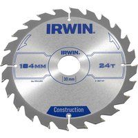 IRWIN IRW1897197 184 x 30mm 24-Teeth Circular Saw Blade with ATB Tooth Grind