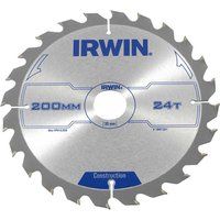 IRWIN® IRW1897201 Construction Circular Saw Blade 200 x 30mm x 24T ATB