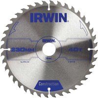 IRWIN IRW1897206 230 x 30mm 40-Teeth Circular Saw Blade with ATB Tooth Grind