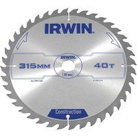 IRWIN IRW1897214 315 x 30mm 40-Teeth Circular Saw Blade with ATB Tooth Grind