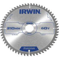 Irwin 1907775 Aluminium Circular Saw Blade 210 x 30mm x 60T