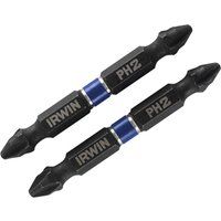2 Irwin Dewalt  Impact Double Ended PHILLIPS Screwdriver Bits PH2 60mm 1923375