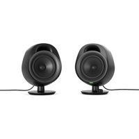 SteelSeries Arena 3 - Full-Range 2.0 Gaming Speakers – Immersive Audio – On-Speaker Controls – 4" Speaker Drivers – Wired & Bluetooth – 3.5mm Aux – PC, Mac, Mobile – UK Plug