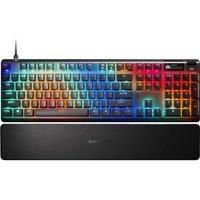 SteelSeries Apex Pro Gen 3 Gaming Keyboard - OmniPoint 3.0 HyperMagnetic Switches - Adjustable Actuation - Rapid Trigger - Game-Ready Presets - Rapid Tap/SOCD - OLED - RGB - USB-C - English QWERTY