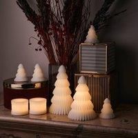 Sirius Claire LED decorative light, white wax tree 19 cm