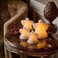 Sirius Asta LED decorative figure angel white wax 10cm, 2
