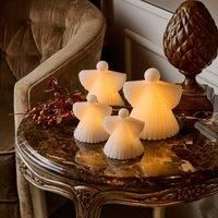 Sirius Asta LED decorative figure white wax angel 12.5 cm