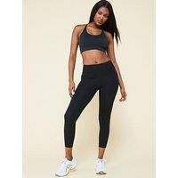 Girlfriend Collective Womens Training Compressive High-Rise Legging, 7/8 - Black