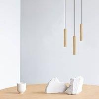 UMAGE Chimes Cluster 3 hanging light, light oak