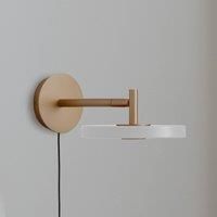 UMAGE LED wall light Asteria Short, white, 25 cm, plug