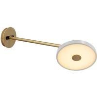 UMAGE LED wall light Asteria Long, light grey, 42 cm, plug