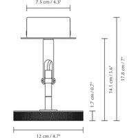 UMAGE LED spotlight Asteria Spot, 12 cm, brass-plated