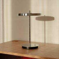 UMAGE LED table lamp Asteria Move, polished steel, 31 cm