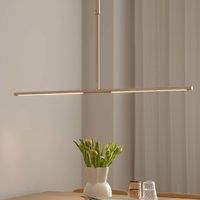 UMAGE LED hanging light Omni, brass colour Length 107 cm 2-bulb