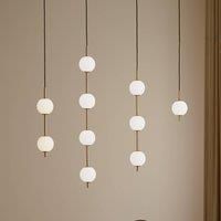 UMAGE LED pendant light Audrey, brass-coloured, 3-bulb 12 cm