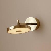 UMAGE LED wall lamp Asteria SHORT HW, polished brass, 28 cm