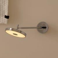 UMAGE LED wall light Asteria LONG HW, polished steel, 45 cm
