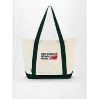 New Balance Unisex Classic Canvas Tote - Cream/Green