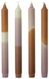 Bloomingville Medium Dip Dye Candles - Set of 4 - Unscented