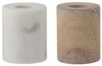 Bloomingville Lavina Marble Candle Holder - Set of 2