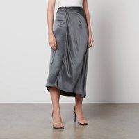 SamsÃ¸e SamsÃ¸e Viktoria Satin Midi Skirt - XS
