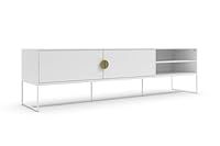 Dorel Home Asia Cabinet Lowboard in White
