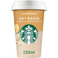 Starbucks Oat Based Vanilla Macchiato Iced Coffee, Plant-Based 220ml