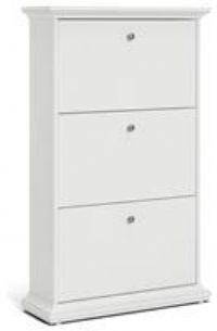 Tvilum Paris Shoe Storage Cabinet-White