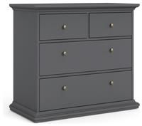 Tvilum Paris 4 Drawer Chest - Grey