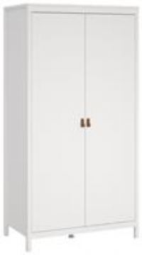 Madrid Wardrobe With 2 Doors, white