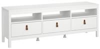Madrid White 3 Drawer TV Unit  Furniture to Go