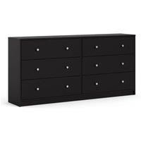 May Chest Of 6 Drawers (3+3) In Black