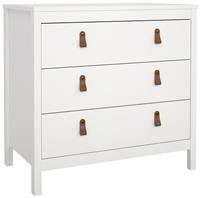 Tvilum Madrid 3 Drawer Chest - White