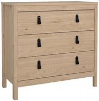 Tvilum Madrid 3 Drawer Chest - Oak