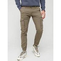 Jack & Jones Men/'s Jjipaul Jjflake Akm 542 Olive Night Noos Trouser, Green (Olive Night), 34W 30L UK