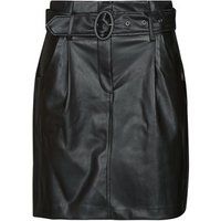 Vila  VICHOOSY HW COATED SKIRT  women's Skirt in Black
