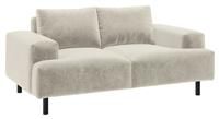 Habitat Julien 2 Seater Velvet Sofa - Natural