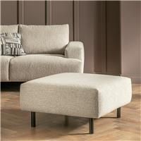Habitat Julien Fabric Footstool - Beige