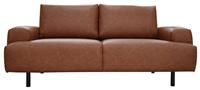 Habitat Julien Faux Leather 2 Seater Sofa - Tan