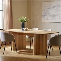 Habitat Crishel Oak Veneer 10 Seater Dining Table - Oak