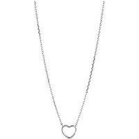 Enamel Copenhagen Heart Necklace, 925 Sterling Silver