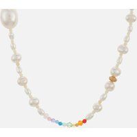 Anni Lu Gold-Tone, Glass Pearl and Bead Necklace