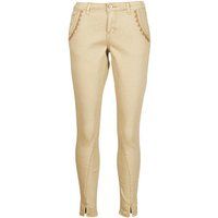 Cream  HOLLY TWILL PANT  women's Trousers in Beige