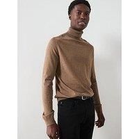 Selected Homme Berg Roll Neck Knitted Jumper - Brown