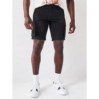 ONLY & SONS Men/'s Onscam Stage Cargo Shorts Pg 6689, Black, M