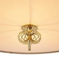 GUBI pendant light A1967, brass, Canvas lampshade, adjustable
