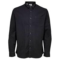 SELECTED HOMME WHITE Men/'s SLHREGRICK-OX Flex Shirt LS W NOOS, Black, XXL