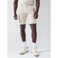 Only & Sons Cam Stage Regular Fit Cargo Shorts - Silver Lining