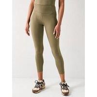 Girlfriend Collective Womens Training Float High-Rise 7/8 Tights - Green