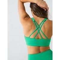 Girlfriend Collective Womens Training Float Riley Sweetheart Bra - Green